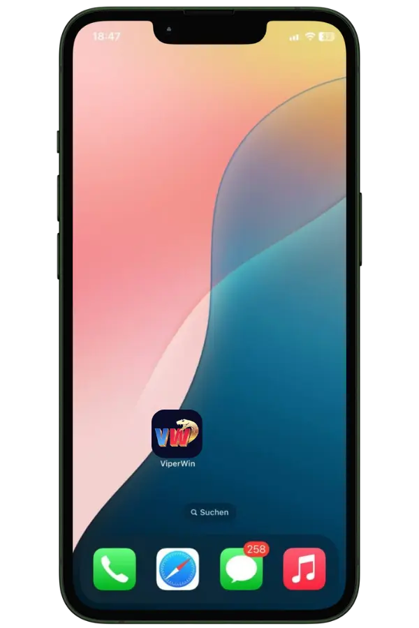 ViperWin Casino App iOS Installation fertig auf dem Startbildschirm